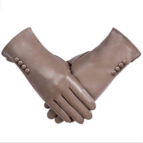 🆕 Faux Leather Gloves - Picture 1 of 2